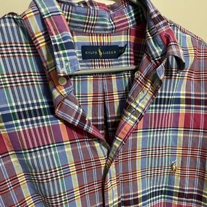 Ralph Lauren: Purple Striped XLT Dress Shirt